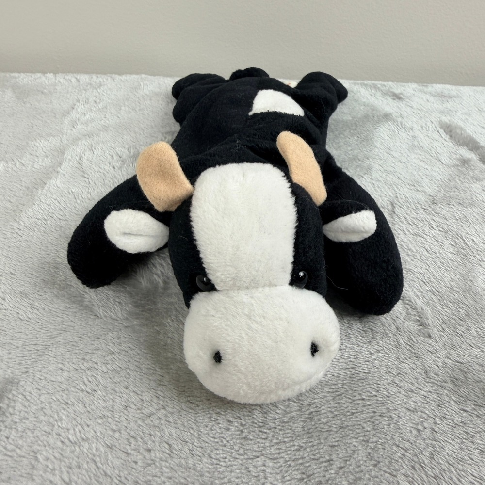 VTG Ty Beanie Babies Daisy the Cow Plush Stuffed Animal Toy Black White 1994
